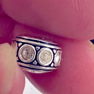 Authentic Pandora Crystal Charm SS 925
